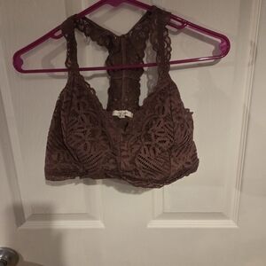 Maurices Lace Bralette in Chocolate Brown